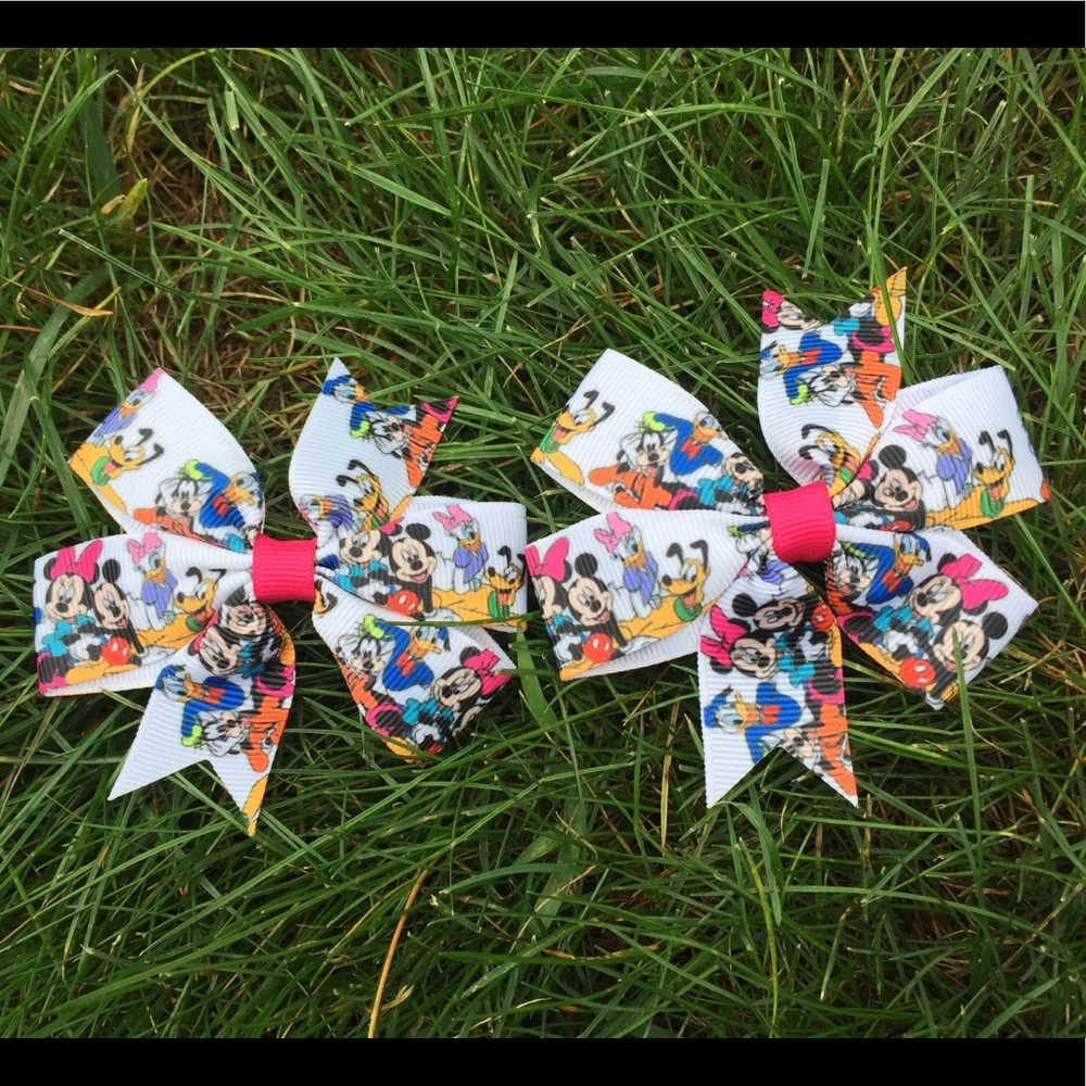 Mickey Mouse Character Hair‎ Bows 2pk